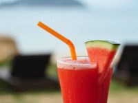 Batida de melancia deliciosa