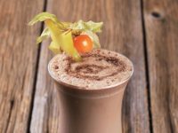 Batida de chocolate e menta