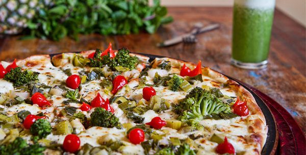 Pizza com farinha integral
