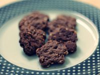 Biscoitos de aveia e nutella caseira